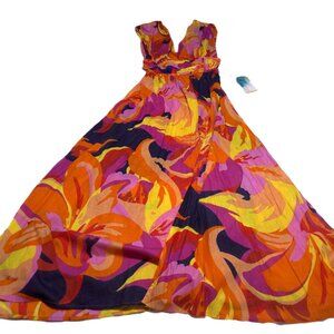 NWT Women's True Destinations Side Cutout Maxi Dress Sz XL